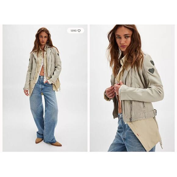 Free People Vintage Y2K Jacket Cropped Shacket Coat Cottage Granny Boho Small 4 - Picture 12 of 12